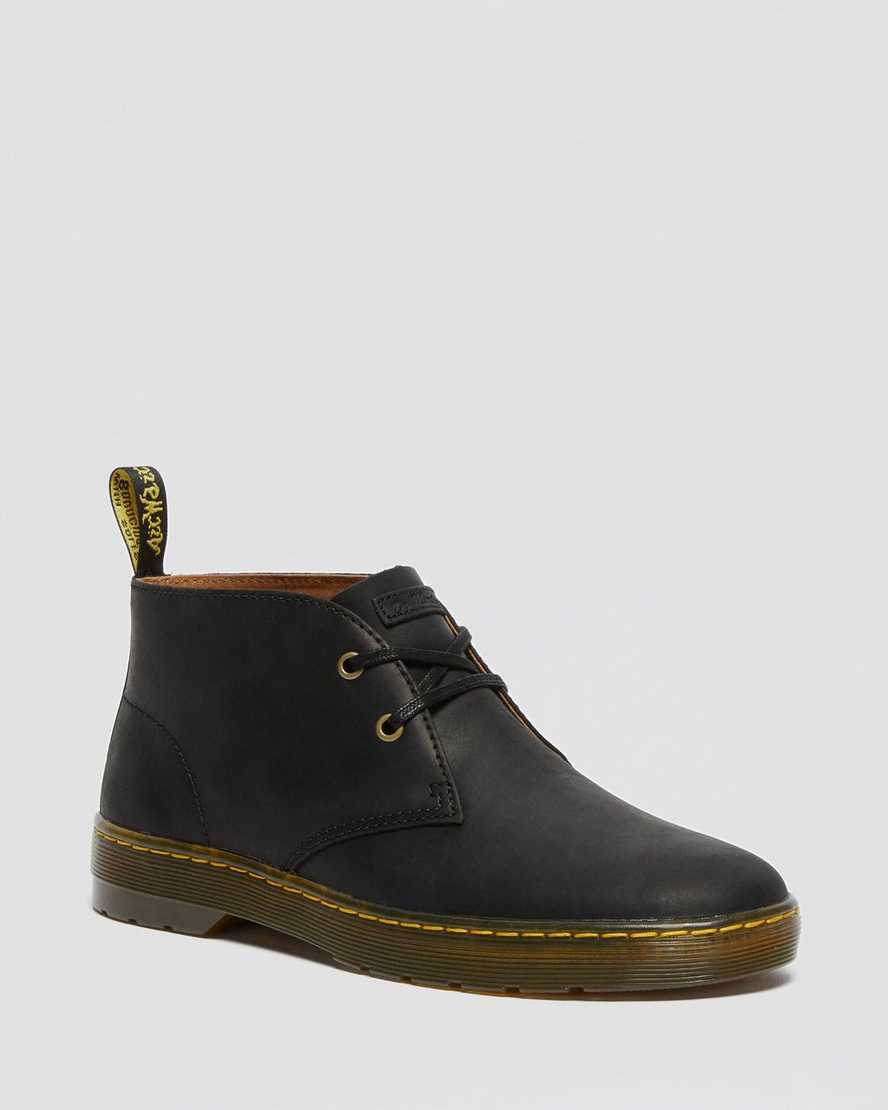 Dr. Martens Cabrillo Wyoming Lær Desert Støvler Herre Svart [5948DQMTI]